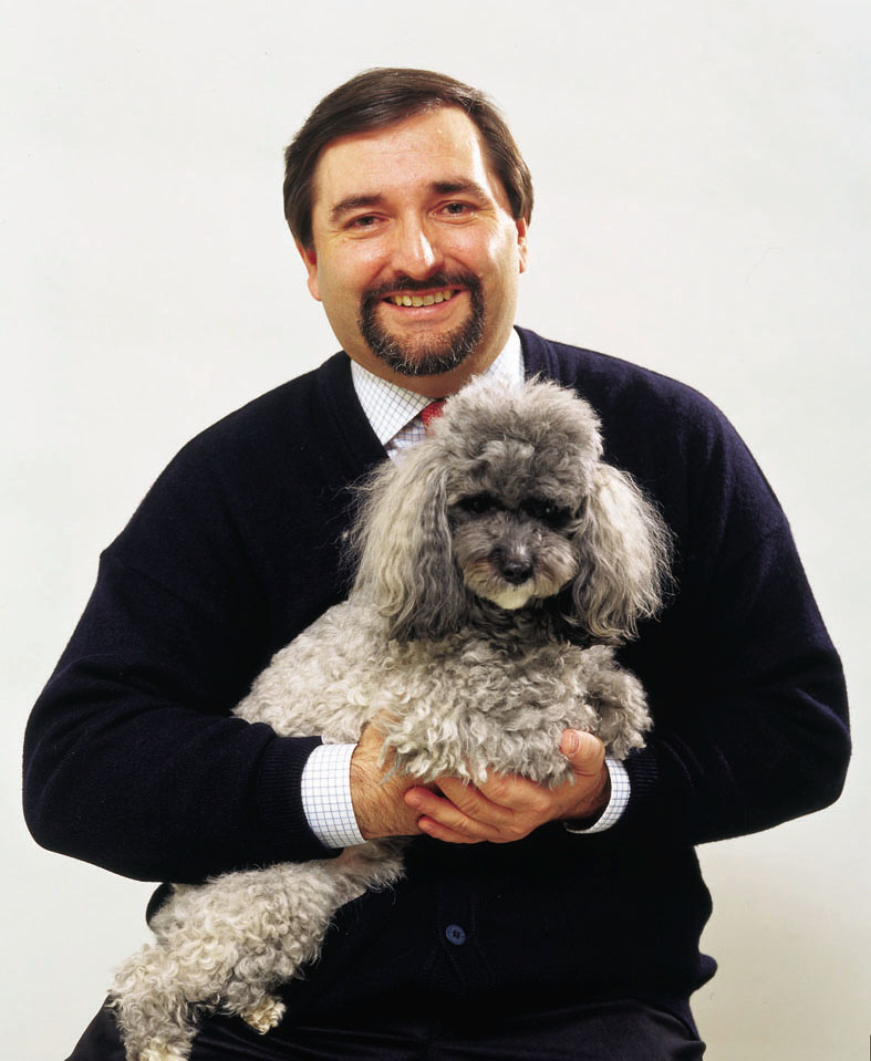 Caimi e il suo cane ticinese Arnulfo